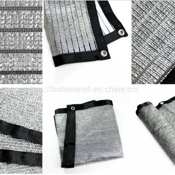 Plain Sun 75% Monofilament Horticultural Cooling Car Cover Aluminet Wave Sun Shade Net photo-2