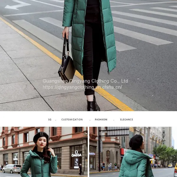 Winter Jacket Women's Warm Fashion Trend Coat Long Dress Women's Thick Coat photo-4