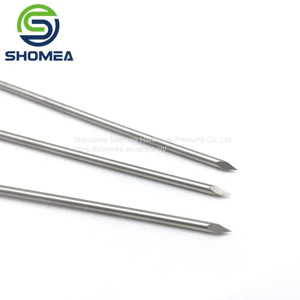 Shomea Customized Electrolytic Polishing Medical Grade 304/316 Solid Stainless Steel Prismatic Needle photo-2