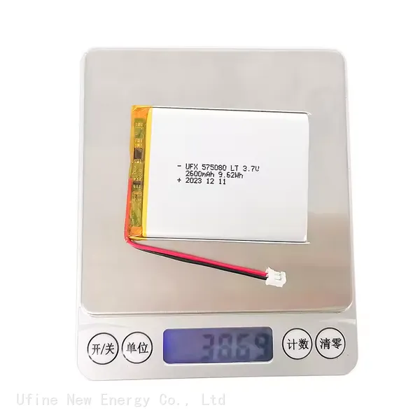 3.7V 2500mAh UFX 575080 Low Temperature Lithium Ion Rechargeable Battery Wholesale photo-5