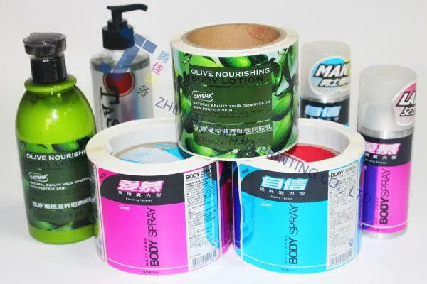 Tengjia OEM Body Wash Labels Hand Wash Bottle Stickers Flexo Printing