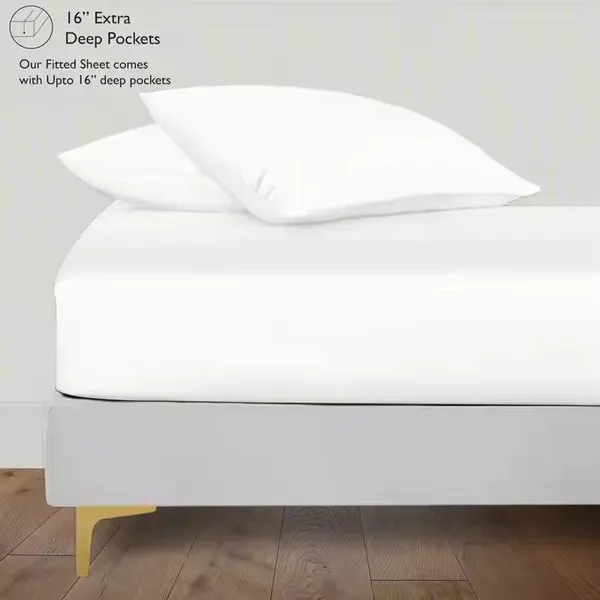 Люкс пятизвездочного отеля. Постельное белье для отелей из 100% хлопка. Набор с индивидуальным логотипом. Белые простыни