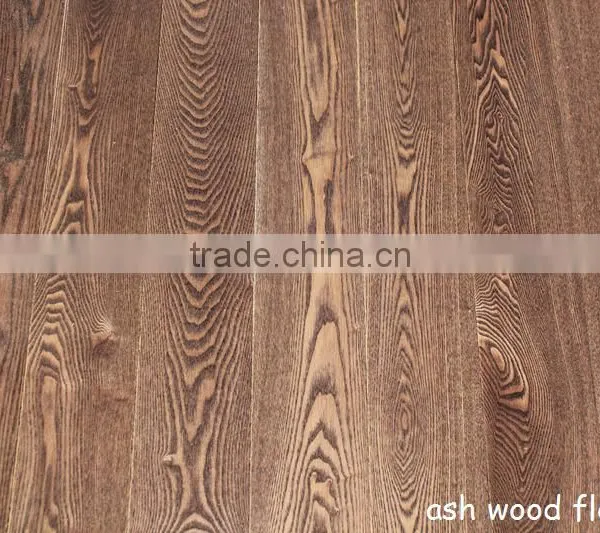Treffert uv Lacquered Ash Wood Flooring // Ash Wood Flooring // Walnut Colour Ash Wood Flooring photo-2