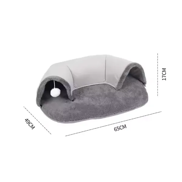 Meow Love All-in-one Eco-friendly Warm Pet Bed Multifunctional Cat Toy Nest Cat Tunnel Runway Play Sleep photo-2