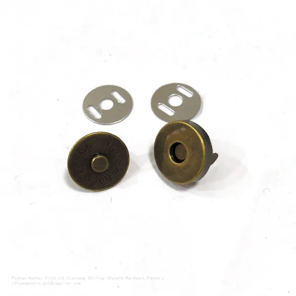 14MMordinary Green-colored Magnetic Button photo-2