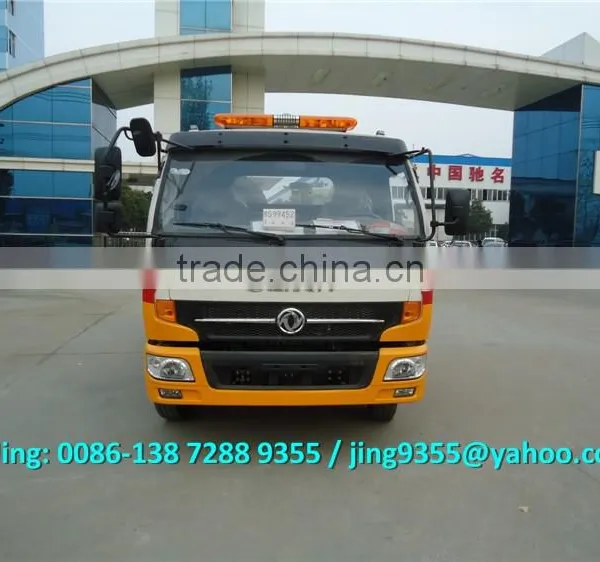 KPT C390 Wrecker Tow Truck 140HP, One Drive Two Flatbed Wrecker Truck With 5.6m Tablet photo-4
