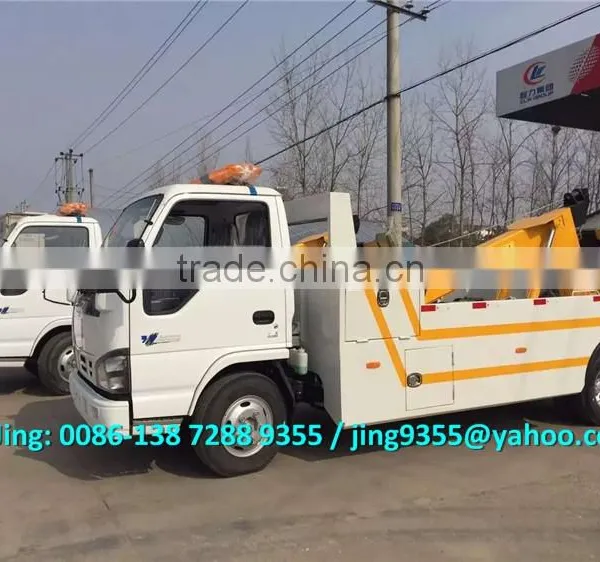 LHD 4x2 Small Road Wrecker Tow Trucks 3-5T for Sale photo-2