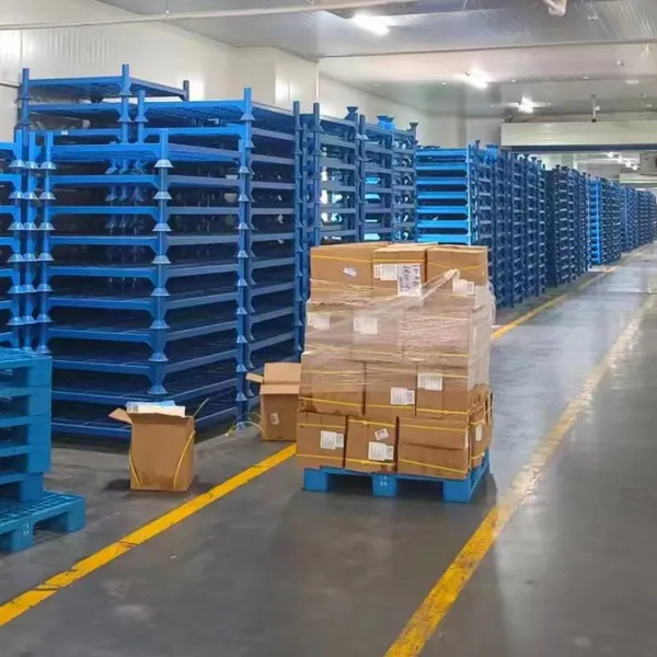 Dust-Proof Stackable Folding Plastic Crates for High-Standard Warehouse Storage Solutions photo-2