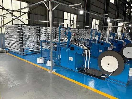 Industrial PP Ribbon Weaving Loom Heavy Duty FIBC Jumbo Bag Lifting Strap Making Machine
