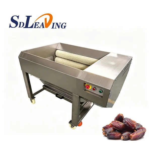 Automatic Palm Dates Brush Polishing Cleaning Machine Industrial Date Palm Dry Cleaner Polisher for Fruit Processing Factory Line photo-1