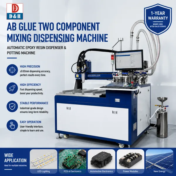 High Precision 10: 1 Ab Glue Dispensing Machine Automatic Two Component Epoxy Resin Meter Mixing Potting System