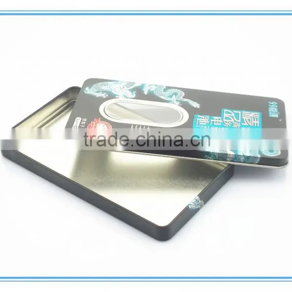 Clear Window Tin Box for Battery,tin Box With Pvc Window,lovely Tin Case photo-2