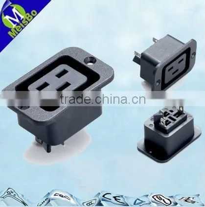 3 Flat Pin 10A 250V AC Male and Female Electric Plug Socket SS-130A photo-2