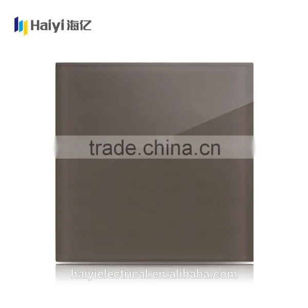 High Quality Coffee Glass Panel Electric Wall Switch, Touch Fan Speed Switch photo-4