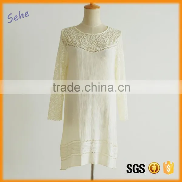 Western Style Big Dress Patchwork Wholesale Dress 100% Rayon Dress
