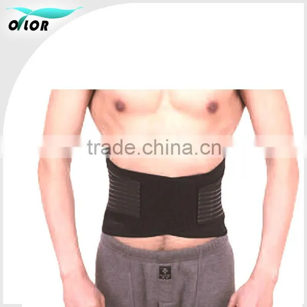 Lumbar Support Brace /Posture Corrector /Black Neoprene Lower Back Brace /Pain Relief for Men & Women