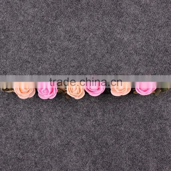 Hot-sales Baby Flower Headband Toddler Summer Flet Flower Headband Kids Flower Elastic Headband Wh-1753 photo-3