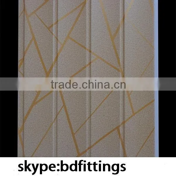 India Pakistan Waves Laminated Fireproof Panel Fireproof Pvc Wall Panel photo-4