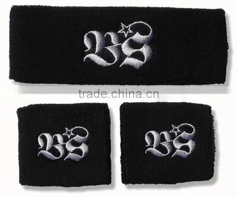 Factory cheap cotton wristband with embroidery logo