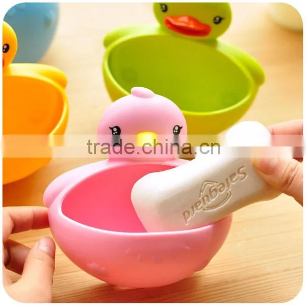 2014 Factory Price and Fashion Plastic Duck Soap Dishes With Suction photo-2