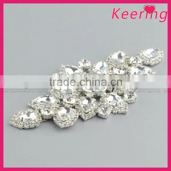 Cheap Bridal Shiny Glass Applqiue Embellishment WRE-258 photo-3