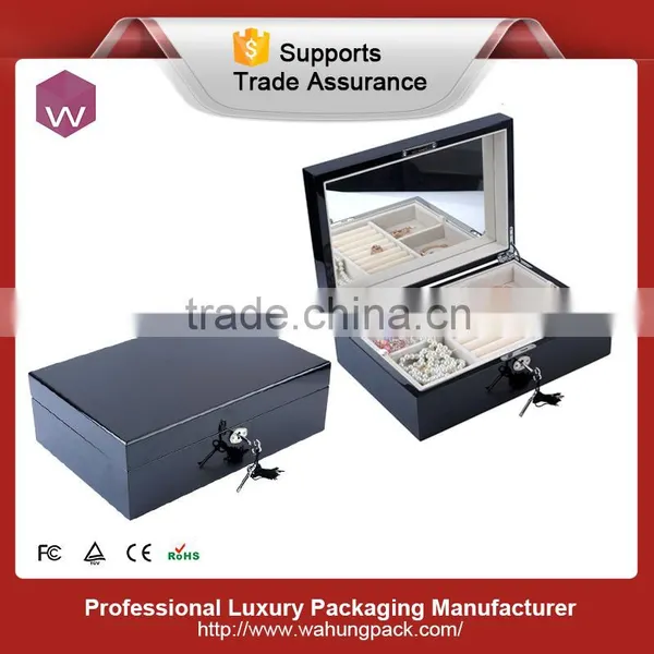 Orange Color Nice Straight Right Angle Jewel Wood Box photo-5