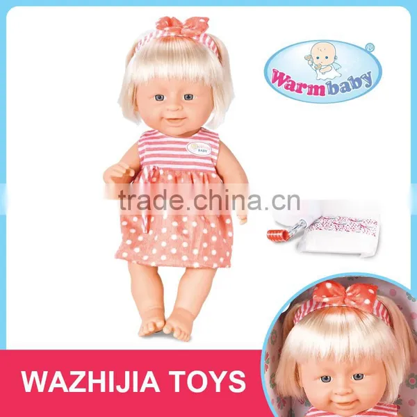Top Kid Toy for 2016 Baby Vinyl Doll With Cooking Tools for 3+ Year Old Children photo-5