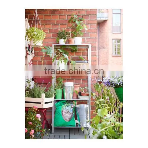 Hot Sale Metal Outdoor Garden Flower 4 Tier Shelf Rack Dividers photo-3
