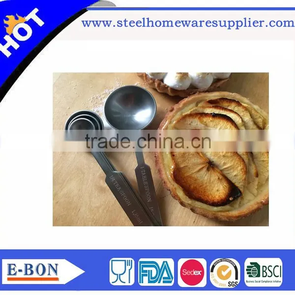 High Quality Household Stainless Steel 4pcs Measuring Spoons photo-3
