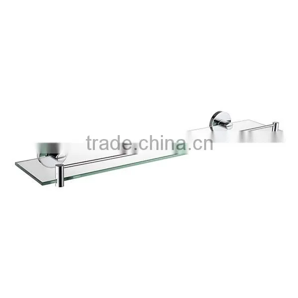 Modern Designs Brass Chrome Bathroom Glass Shelf Towel Shelf Glass Holder Wall Mounted Make Up Platform