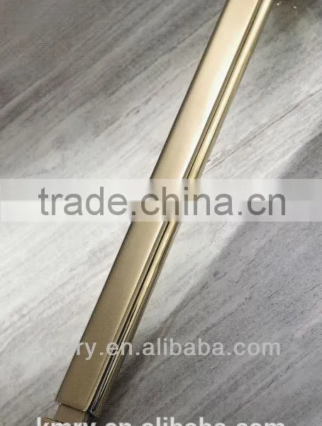 304 Stainless Steel Golden Chrome Luxury Square Hinge Glass Shower Screens&Bath Shower Screens Glass(KD3301) photo-5