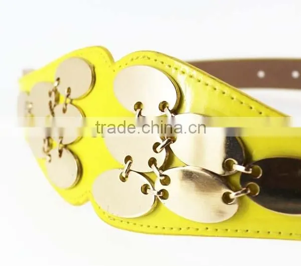 Hot Sale Women's PU Fashion Girls Dresses Belt With Shiny Metal Accessories for Dress photo-5