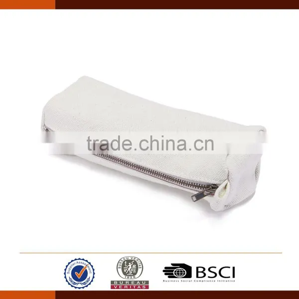 Custom White Canvas Pencil Case for Students photo-3