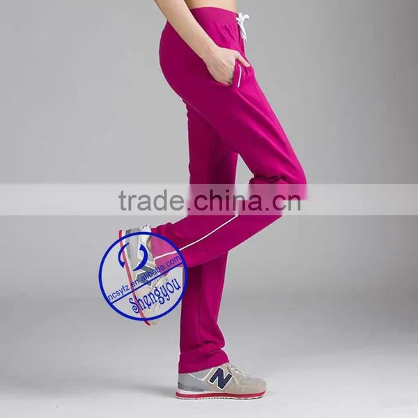 Custome High Quality 100%Cotton Slim Jogger Pants For Women photo-3