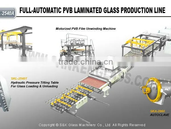 Bulletproof Glass Production Line Safety Glass Production