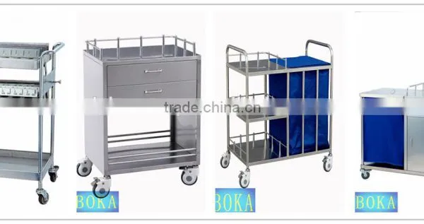 Medical Cheap Plastic Drawer Trolley With Wheels for Sale photo-2