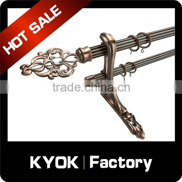 KYOK High Quality Cheapest Curtain Rod Bracket , Double Curtain Bracket photo-3