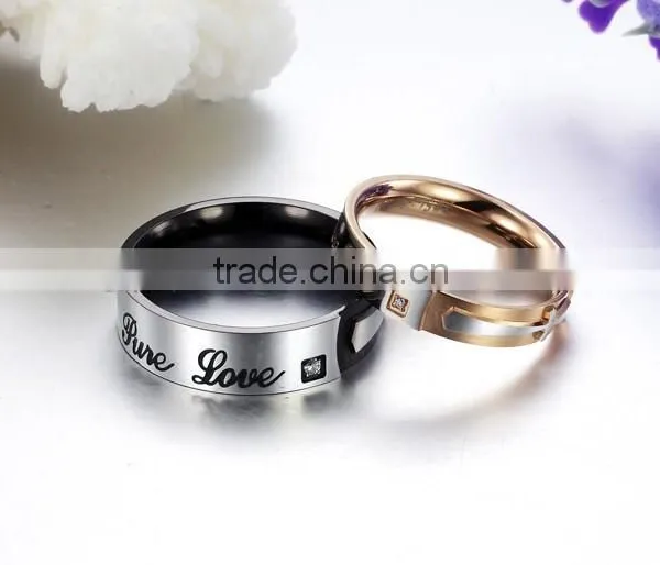 Cool Stainless Steel Lover Jewelry Indian Wedding Rings photo-6