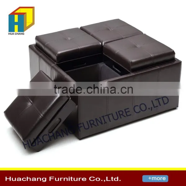 Hot Selling Leather Ottoman photo-4