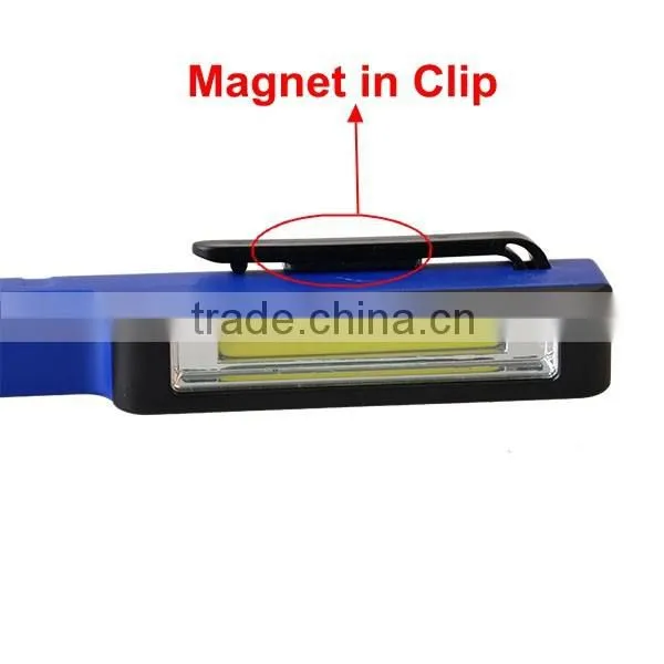 COB LED Pen Light With Pocket Clip , Mini LED Pen Working Light With Magnet Quality Choice photo-2