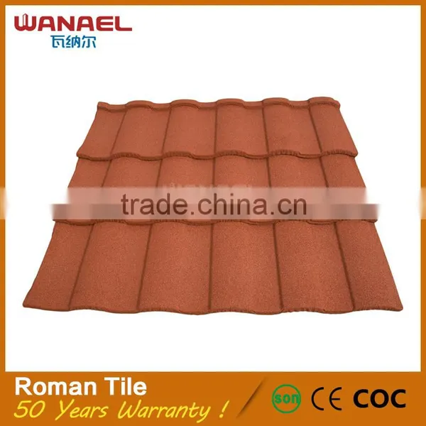 Wanael Roman Roof Tile Patented Technology and One Stop Service Aluminium Roof Rack Tile photo-4