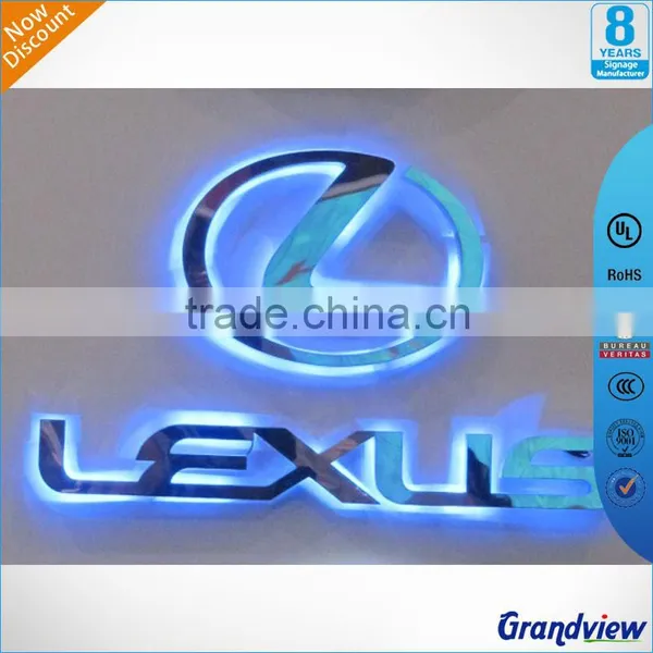 High Brightness Illuminated Metal Stainless Steel LED Alphabet Letters photo-2