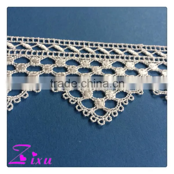 Latest Special Embroidery Lace White Lace Cheap Custom Design Lace for Girl Dress/garment