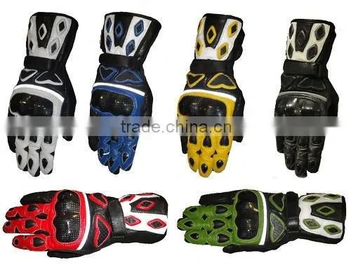 Leather Gloves Motor Bike Cycle Kevlar Leather