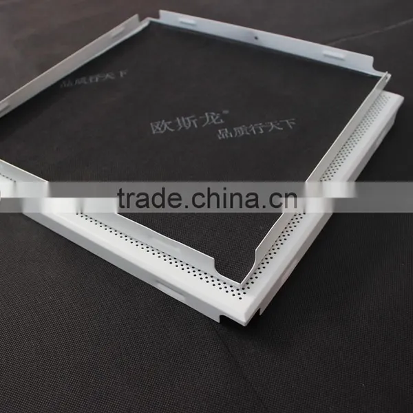Sound Absorbed Fireproof Perforated Aluminum Sheet Metal Ceiling Tiles / Board photo-4
