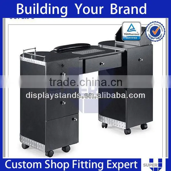 Black Color Wood Counter Display Stands for Sale photo-5