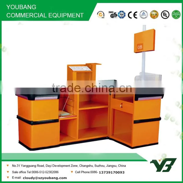 Hot Sell Good Cheap White Color Supermarket Checkout Counter for Sale (YB-H06) photo-3