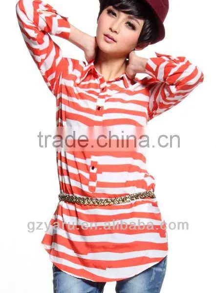 casual printed patterns casual cotton blouse