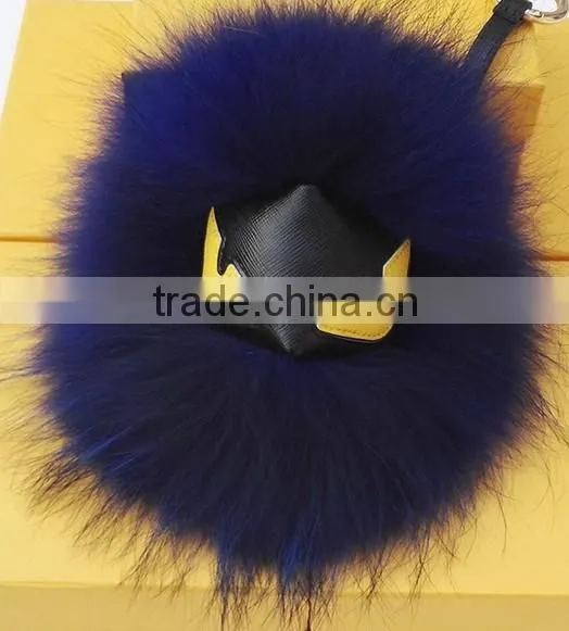 Top Quality Monster Keychain Fur Pom Pom Ball photo-2