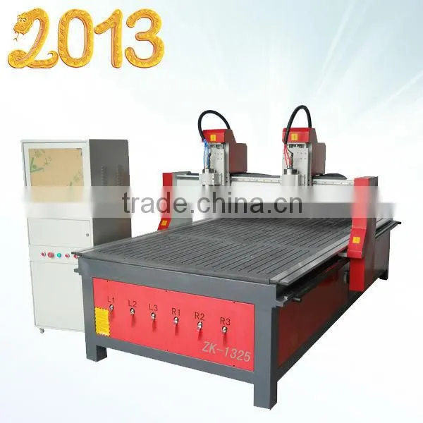 Multi head CNC router for wood (ZK1325)with CE